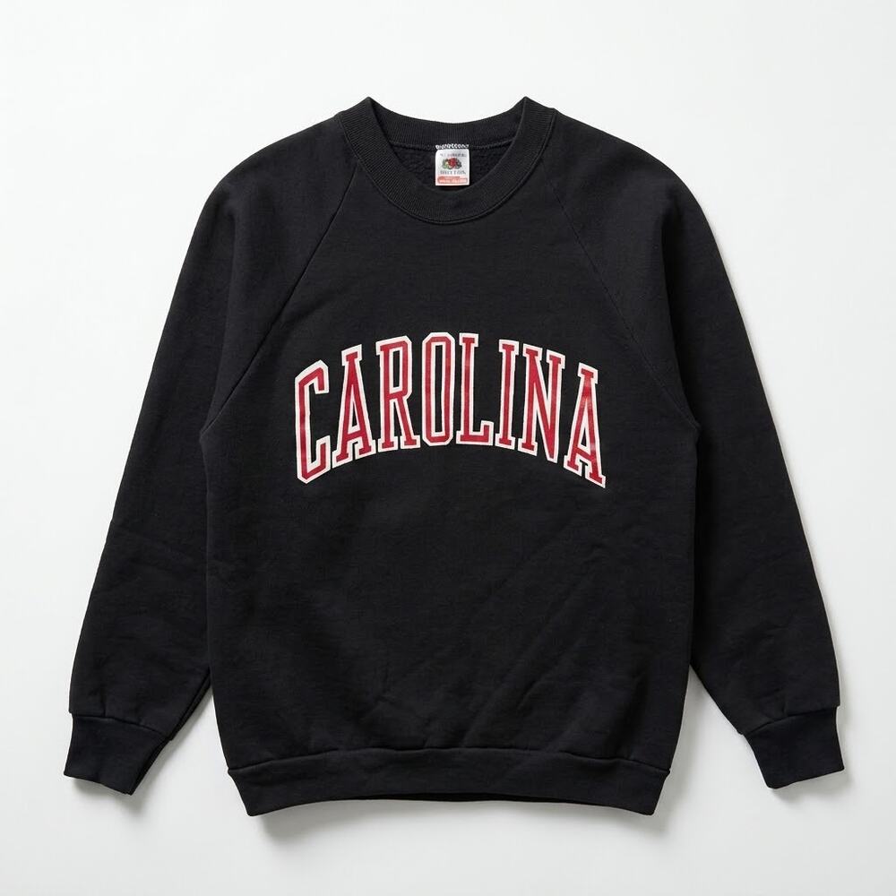 South Carolina Gamecocks VTG 90s Fruit Of The Loom Sweatshirt Black Mens Large